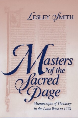 Cover of Masters of the Sacred Page