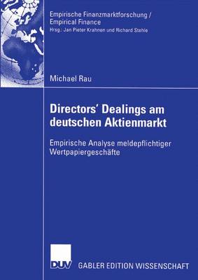 Cover of Directors’ Dealings am deutschen Aktienmarkt