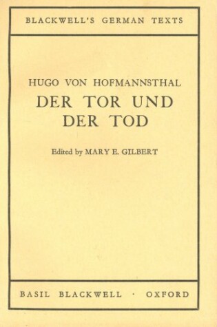 Cover of Tor und der Tod