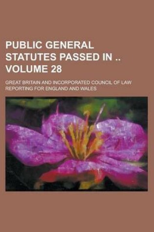 Cover of Public General Statutes Passed in Volume 28