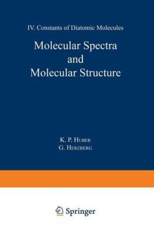 Cover of Molecular Spectra and Molecular Structure