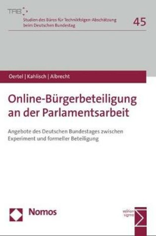 Cover of Online-Burgerbeteiligung an Der Parlamentsarbeit