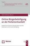 Book cover for Online-Burgerbeteiligung an Der Parlamentsarbeit