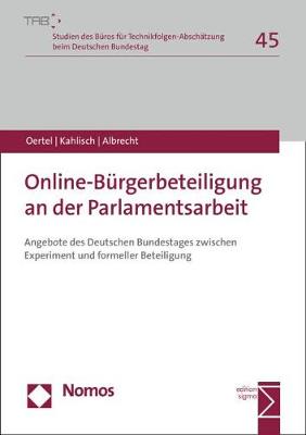 Cover of Online-Burgerbeteiligung an Der Parlamentsarbeit