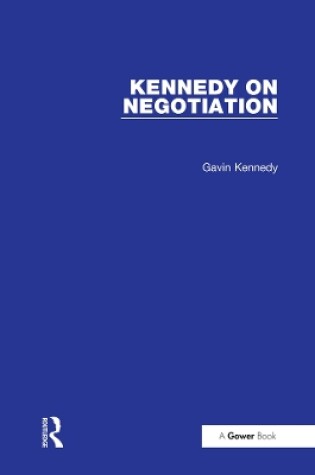 Cover of Kennedy on Negotiation