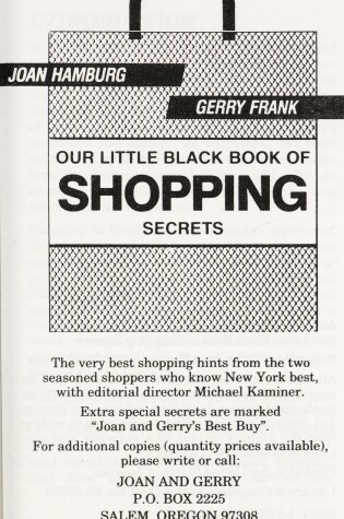 Cover of Our Little Black Book of Shopping