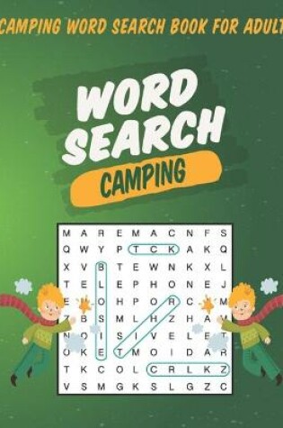 Cover of Camping Word Search Book For Adults