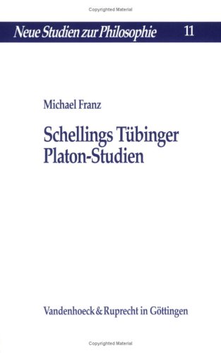 Book cover for Schellings Tubinger Platon-Studien