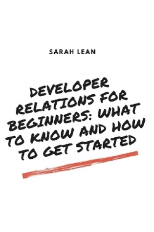 Cover of Developer Relations for Beginners