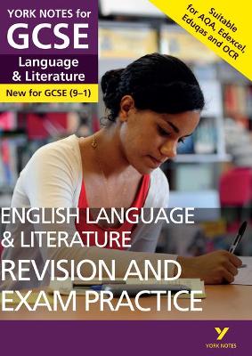 Book cover for English Language and Literature Revision and Exam Practice: York Notes for GCSE everything you need to catch up, study and prepare for and 2023 and 2024 exams and assessments