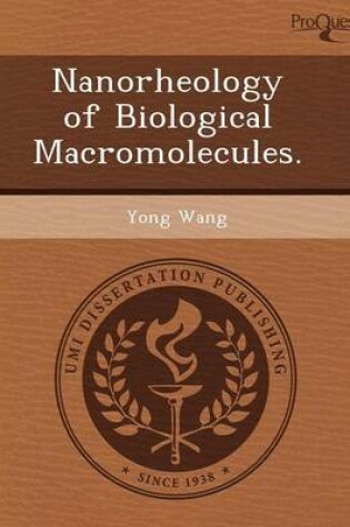 Cover of Nanorheology of Biological Macromolecules