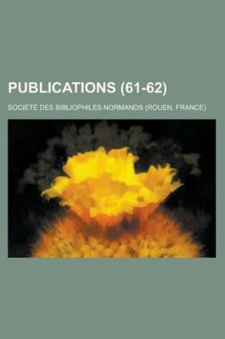 Cover of Publications (61-62 )