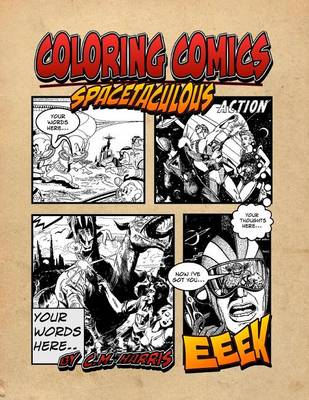 Book cover for Coloring Comics - Spacetaculous