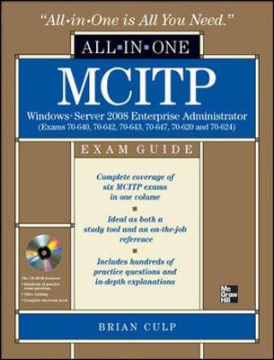 Book cover for MCITP Windows Server 2008 Enterprise Administrator All-in-one Exam Guide