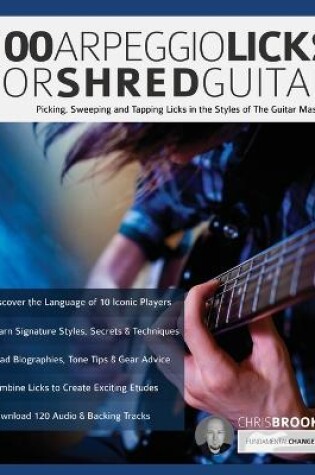 Cover of 100 Arpeggio Licks for Shred Guitar