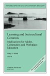 Book cover for Learning and Sociocultural Contexts