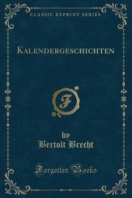 Book cover for Kalendergeschichten (Classic Reprint)