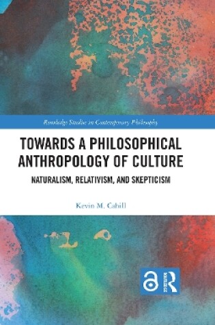 Cover of Towards a Philosophical Anthropology of Culture