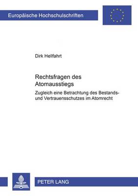 Cover of Rechtsfragen Des Atomausstiegs