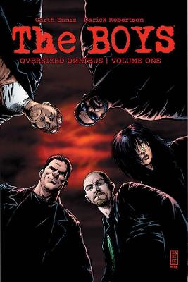 Book cover for THE BOYS Oversized Hardcover Omnibus Volume 1 Signed