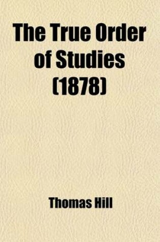 Cover of The True Order of Studies