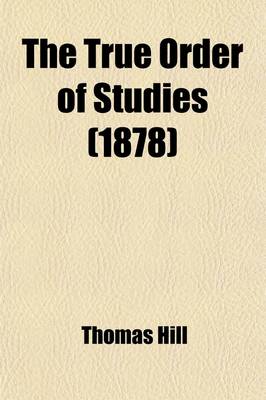 Book cover for The True Order of Studies