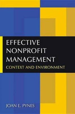 Cover of Effective Nonprofit Management