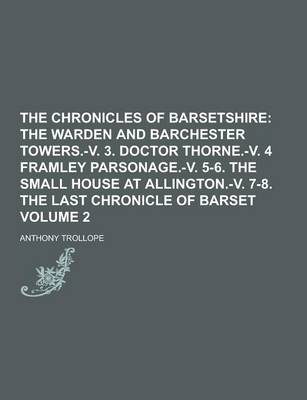 Book cover for The Chronicles of Barsetshire Volume 2