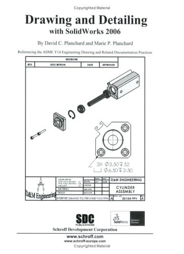 Book cover for Drawing and Detailing with SolidWorks 2006