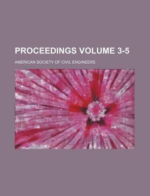 Book cover for Proceedings Volume 3-5