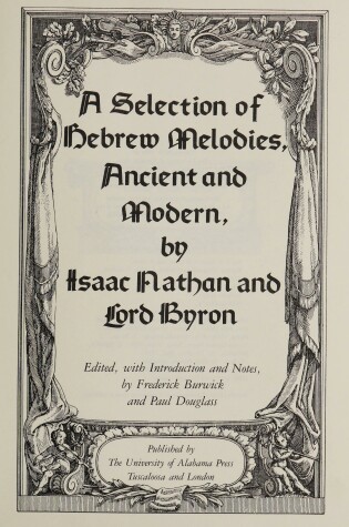 Cover of Selection of Hebrew Melodies, Ancient and Modern