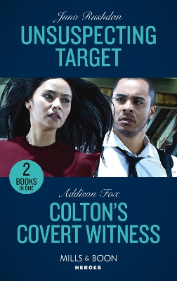Book cover for Unsuspecting Target / Colton's Covert Witness