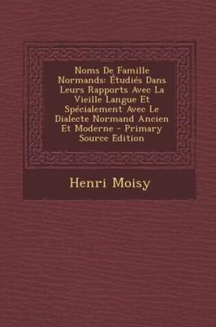 Cover of Noms de Famille Normands