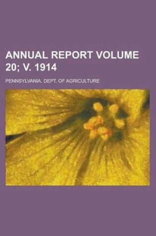 Cover of Annual Report Volume 20; V. 1914