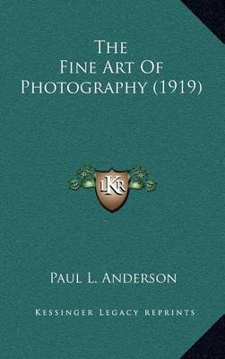 Book cover for The Fine Art of Photography (1919)