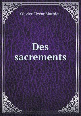 Book cover for Des sacrements