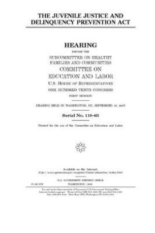 Cover of The Juvenile Justice and Delinquency Prevention Act