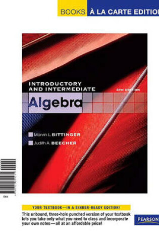 Cover of Introductory and Intermediate Algebra, a la Carte Edition