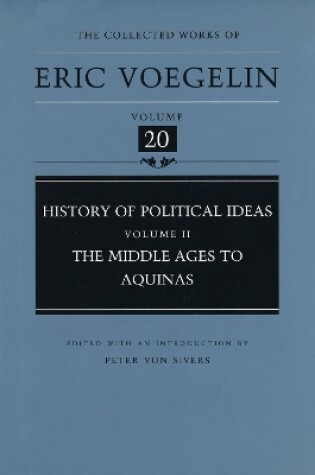 Cover of History of Political Ideas (CW20)