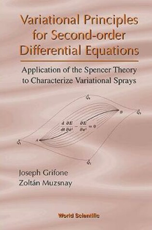 Cover of Variational Principles For Second-order Differential Equations, Application Of The Spencer Theory Of