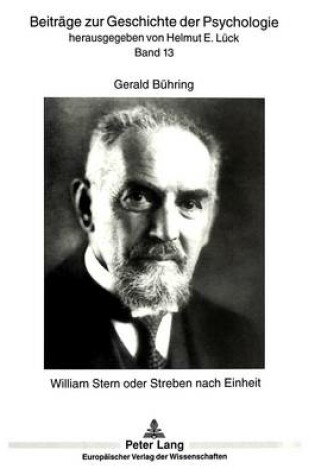 Cover of William Stern Oder Streben Nach Einheit