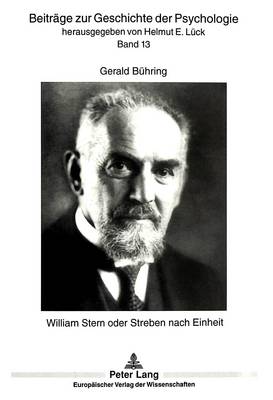 Book cover for William Stern Oder Streben Nach Einheit