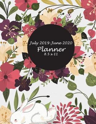 Book cover for July 2019-June 2020 Planner 8.5 x 11