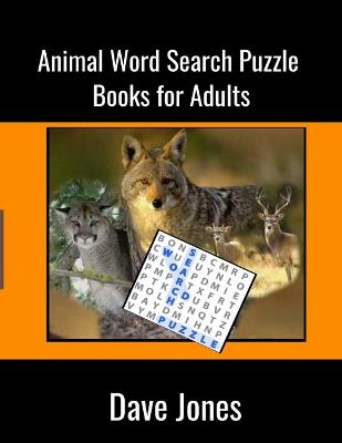 Book cover for Animal Word Search Puzzle Books for Adults