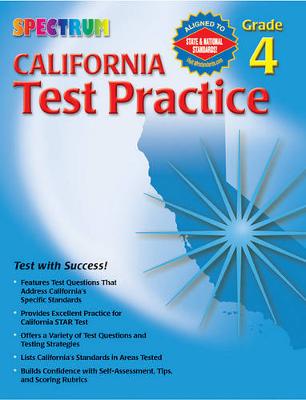 Book cover for California Test Practice, Grade 4