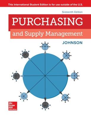 Book cover for Purchasing and Supply Management