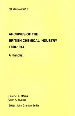 Cover of Archives of the British Chemical Industry 1750-1914