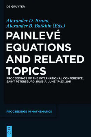 Cover of Painleve Equations and Related Topics