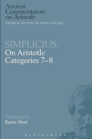 Cover of On Aristotle "Categories 7-8"