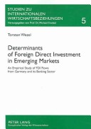 Book cover for Determinants of Foreign Direct Investment in Emerging Markets